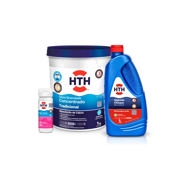 KIT ÁGUA VERDE COM CLORO 1KG Produto KIT ÁGUA VERDE COM CLORO 1KG