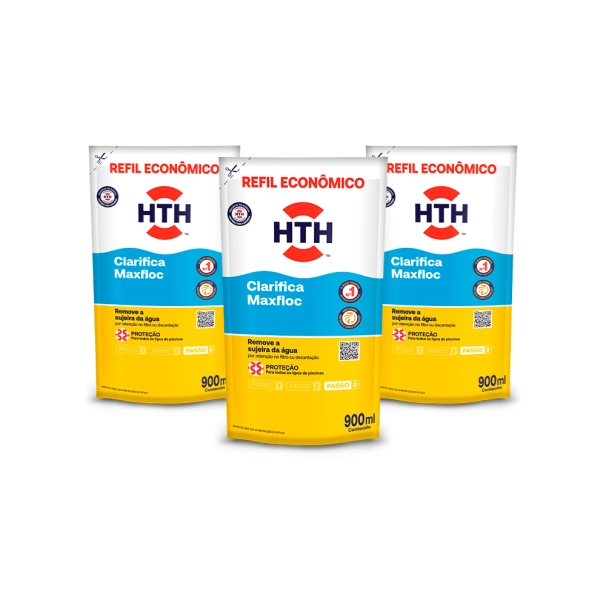 kit hth Maxfloc refil pack com 3 unids Produto kit hth Maxfloc refil pack com 3 unids