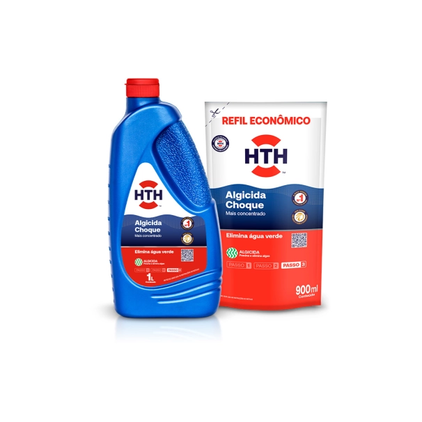 kit hth solução água verde + hth solução água verde refil Produto kit hth solução água verde + hth solução água verde refil
